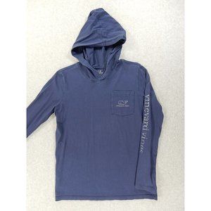 Vineyard‎ Vines Whale Long Sleeve Hoodie Tee Shirt (Girls XL) Blue
